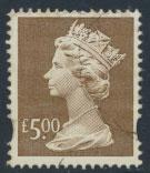 GB QE II Machin - SG Y1803   Used  £5 Brown