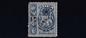 TONGA  1897  S G 38  1/2D  INDIGO  MH 