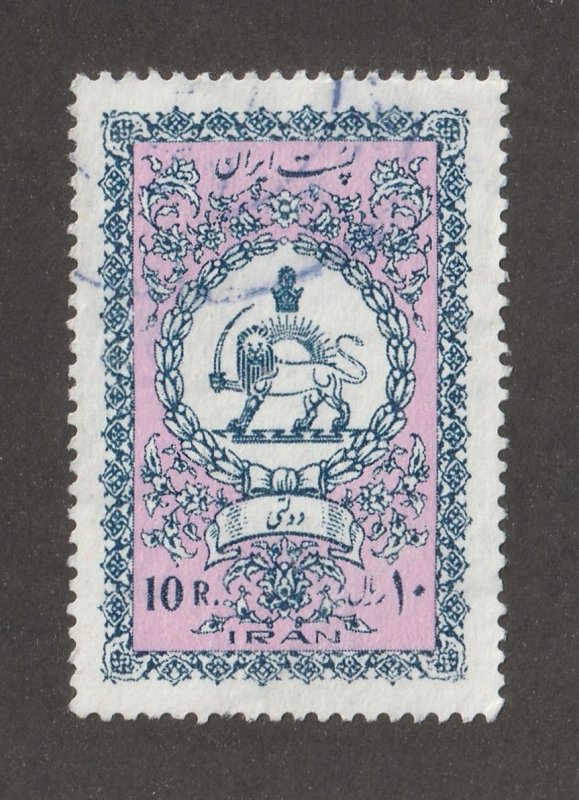 Persia, Middle East, stamp, scott#079, used, hinged, 10R, Official