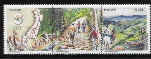 Brazil 2005 Royal Road Strip Sc 2965 MNH T49