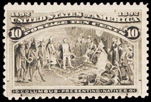 U.S. COLUMBIAN ISSUE 237  Mint (ID # 111022)