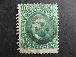 USA nice fancy cancel socked on the nose on faulty Sc 68 check it out! 