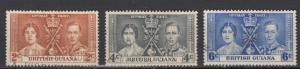 British Guyana - 1937 Coronation Issue Sc# 227/229 (9590)