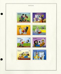 Guyana Mint Modern 1990s Stamp Collection