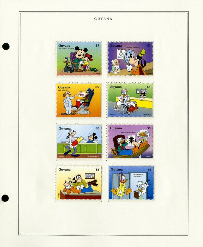Guyana Mint Modern 1990s Stamp Collection