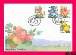 MOLDOVA 1998 Nature Flora Plants Fruits Cherry Plum Apple Quince Apricot FDC