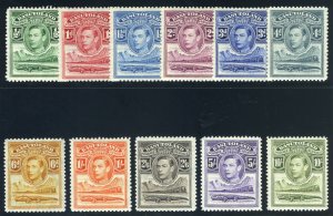 Basutoland 1938 KGVI set complete superb MNH. SG 18-28. Sc 18-28.