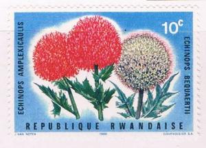 Rwanda 151 Unused Globe Thistle 1966 (R0535)