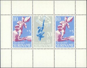 Suriname #B159a, Complete Set, Sovenir Sheet Only, 1969, Never Hinged