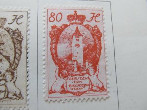 Liechtenstein 1920 80h fine MH* stamp A11P25F91