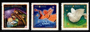 CANADA SG2527/9 2007 CHRISTMAS MNH