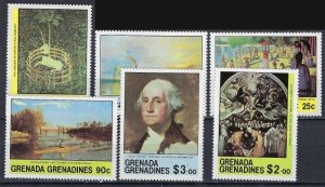 Grenada-Grenadines 421-26 MNH 1981 Paintings