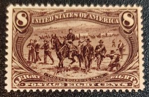 Scott Stamp# 289 - 1898 8¢ Tans Mississippi Expo.  MNH, OG. SCV $425.00