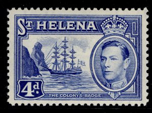 ST. HELENA GVI SG135b, 4d ultramarine, M MINT.