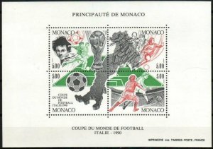 Monaco Stamp 1718  - 90 World Cup Soccer Championships