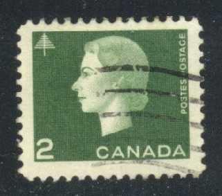 Canada #402 Queen Elizabeth II and Tree, used (0.25)