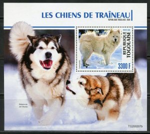 TOGO 2020  SLED DOGS SOUVENIR SHEET MINT NH