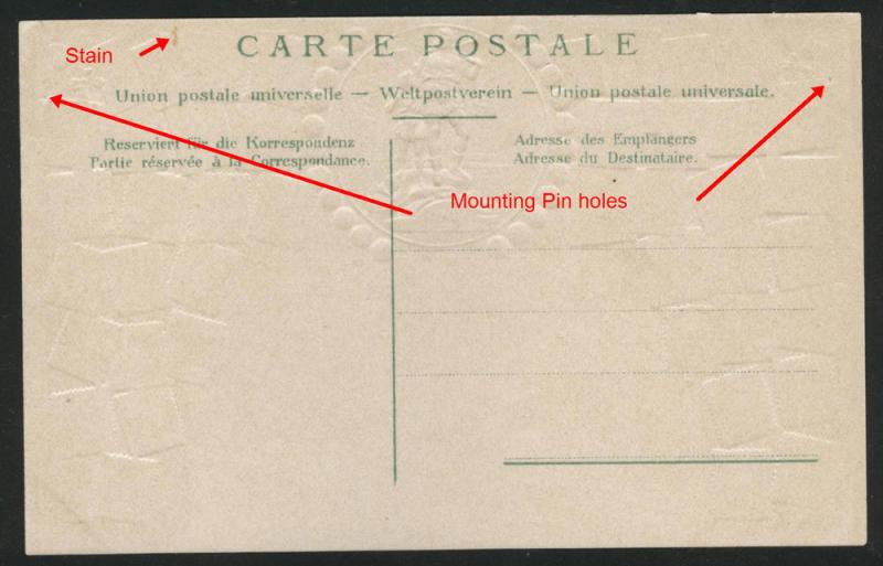 Guggenheim STAMP POST CARD ~ Basel View Embossed  