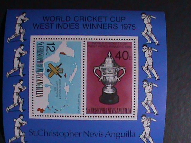 ANGUILA-1975-WORLD CRICKET CUP WINNER-WEST INDIES- MNH-S/S-VERY FINE