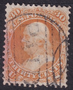 #71 Used, F-VF, PAID cancel (CV $250 - ID37307) - Joseph Luft