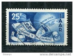 Germany SAAR 1950 Mi 297 Used   CV 15 euro