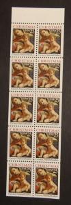 Pn/10,  # 2427a,  5c Madonna & Child, Bklt Pane - UNFOLDED - MNH (6232c)