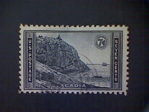 United States, Scott #746, used(o), 1934, Arcadia National Park, 7¢