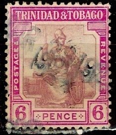 Trinidad & Tobago; 1921; Sc. # 18; Used Single Stamp