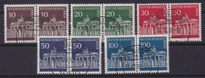 Berlin 1966 Mi#286-290 Pairs used CV€85.00 (BN1172)
