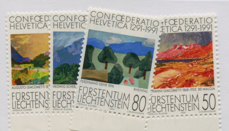 LIECHTENSTEIN   960-63   MNH