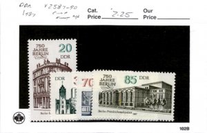 Germany - DDR, Postage Stamp, #2587-2590 Mint NH, 1987 Architecture (AB)