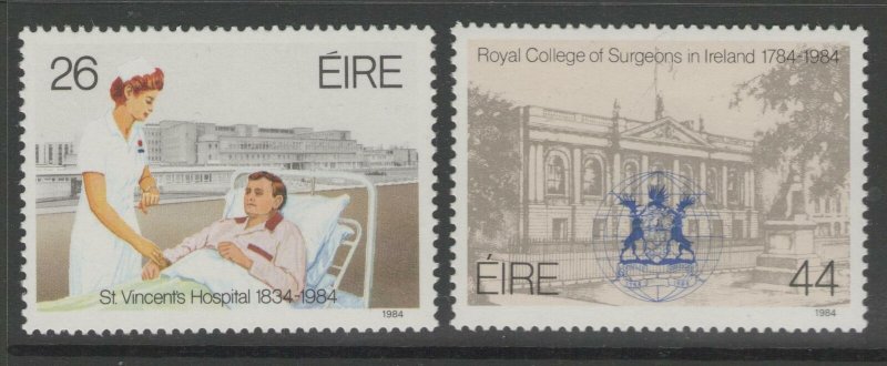 IRELAND SG586/7 1984 ST.VINCENT HOSPITAL MNH