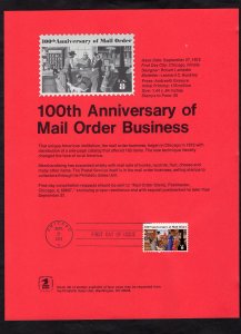 SP313 Mail Order Business, FDC Souvenir Page (#1468)