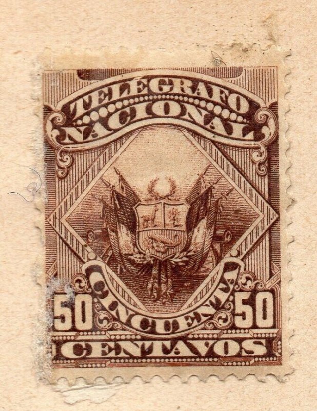 Peru 1883-84 Early Issue Fine Mint Hinged 50c. NW-11815