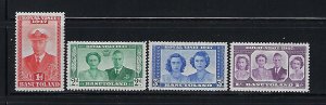 BASUTOLAND SCOTT #35-38 1947 ROYAL VISIT  - MINT  LIGHT HINGED