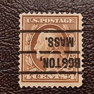 US Scott # 334; used 4c Washington from 1908; VF; off paper