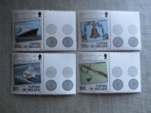 Cayes of Belize, Scott# 10-13, MNH