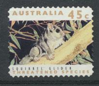 Australia SG 1328  Used perf 11½ Threatened Species - Squirrel Glider