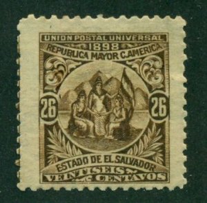 El Salvador 1898 #186 MH SCV (2024) = $10.00