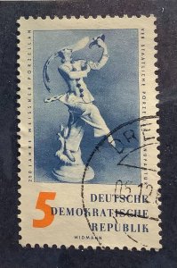 Germany DDR 1960 Scott 504 used - 5pf,  Meissen Porcelain Factory, 250th anniv