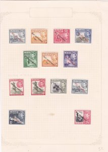 malta mounted mint stamps on 2 pages ref r8360