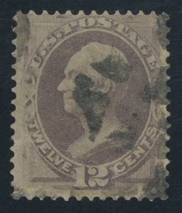 USA 151 - 12 cent Clay - Fine used - no grill no secret mark - reperf at top