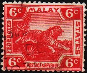 Malaya(Federated Malay States). 1900 6c S.G.64 Fine Used