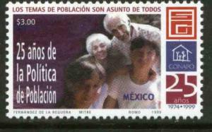 MEXICO 2143, National Population Commission 25th Anniversary. MINT, NH. VF.