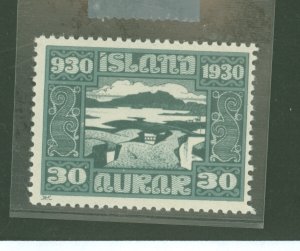 Iceland #159 Unused Single