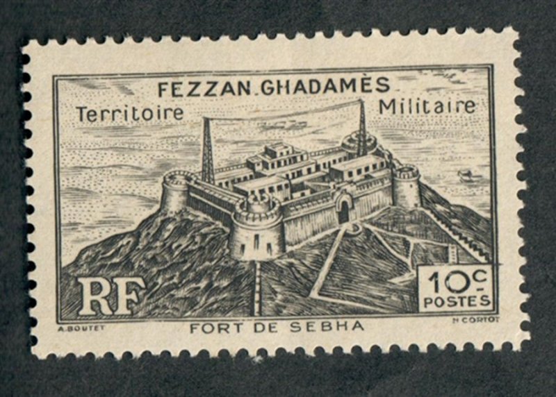 Libya Fezzan #1N1 Mint Hinged single