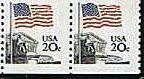 US Stamp #1895 MNH - Flag Over the Supreme Court Coil Pair