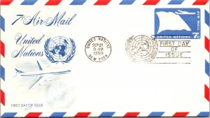 United Nations, New York, Worldwide First Day Cover, Postal Stationary