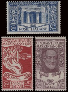 Scott #140-2 Giuseppe Mazzini  MNH