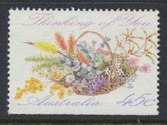 Australia SG 1318  Used - Greetings - Flowers bottom imperf